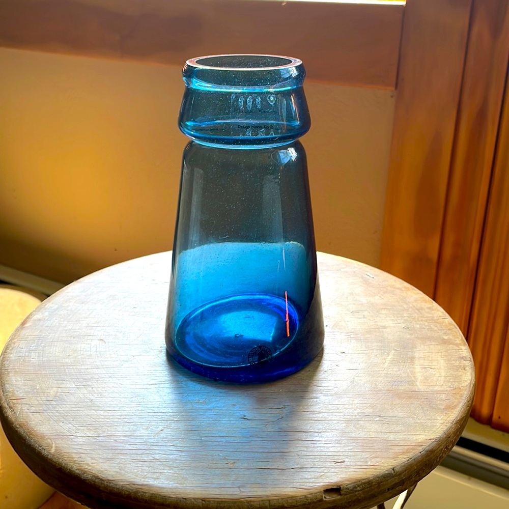 Vintage 90’s IKEA‎ Maria Kariis cobalt blue glass vase